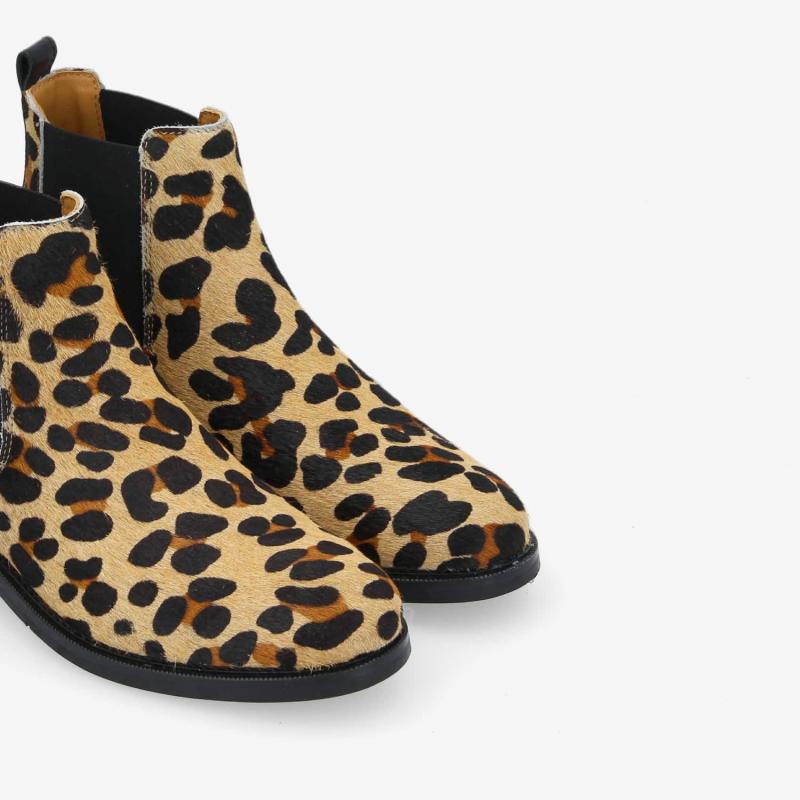 CANDIDE CHELSEA W - P.ANIMAL/NAPPA -  LEOPARD/MARRON/NOIR